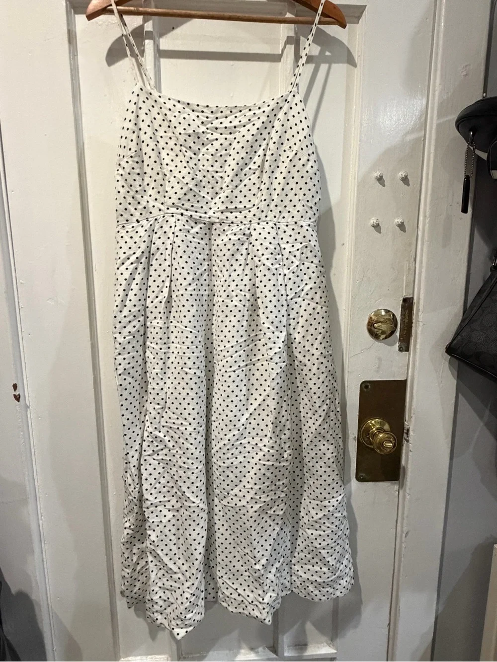 kate spade White Polka Dot Midi Dress